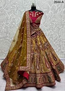 Lehenga choli ที่สวยงามด้วยด้ายและงาน dori - Product Image 4