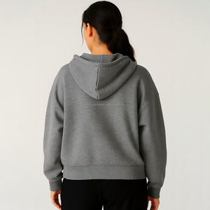 Sudadera con Capucha y Cremallera de Manga Larga Informal para Mujer, Moda Otoño Invierno, Logotipo de Marca Personalizado al por Mayor Fit2Fight - Product Image 2