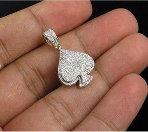 Colgante de Plata de Ley 925 de dos tonos helado con diamantes de moissanita VVS estilo religioso sij chapado en oro - Product Image 4