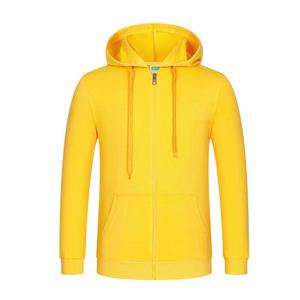 Pull cardigan à capuche zippé en velours uni Manteaux pour hommes et femmes Salopette Vêtements de groupe Logo personnalisé en stock - Product Image 5