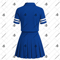 Vente en gros Vêtements de sororité grecs Zeta Phi Beta Ensemble jupe tennis 2 pièces brodée