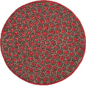 Direct Factory Wholesale Grey <b>large</b> Round Shaped Bead <b>Placemat</b> home Essential Dining Table Decorative Mat Kitchen Ware Product m - Product Image 2
