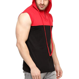 Sweat à capuche respirant avec logo personnalisé à la mode pour entraînement musculation et musculation pour hommes sweats à capuche de gym sans manches pour hommes sweats à capuche de sport à capuche OEM - Product Image 3