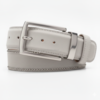 Ceinture Homme Personnalisée en Cuir de Vachette, Boucle Automatique Carrée en Acier, Durable, pour Jeans et Tenues Décontractées, Marron Foncé, Noir, Daim, Effet Croco, Fournisseur ODM