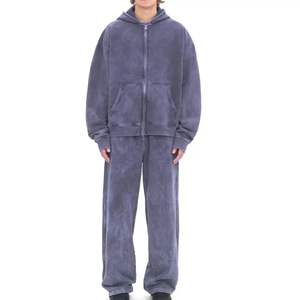 Chándales de hombre ajustados de secado rápido de tela transpirable de talla grande lavado ácido hecho a medida de la mejor calidad a la venta - Product Image 5