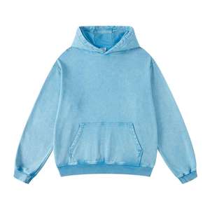 Custom 420gsm Men Acid <b>Wash</b> Hoodie Blank Hoodies Wholesale Sun Faded Vintage Men Pullover Hoodies - Product Image 6