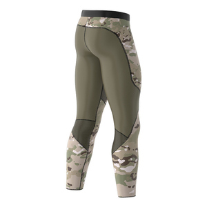 Pantalons de compression de sport pour hommes Leggings de fitness Séchage rapide Collants de sport Fermeture élastique Impression par sublimation camouflage Collants de course - Product Image 5
