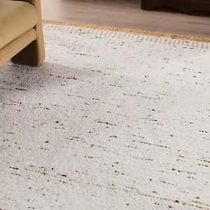 Tapis en laine mélangée texturé Umbria fabriqué à la main, accent de sol doux, durable et élégant pour décor de salon ou de chambre à coucher - Product Image 3