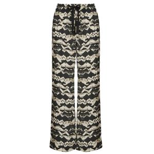 Pantalones de Trabajo Casuales de Oficina para Mujer, Cintura Media, Cierre con Cordón, Transpirables, de Lona, Frente Plano, Lisos, 100% Algodón - Product Image 1