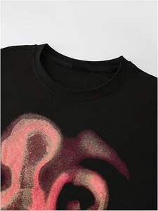 Imprimé personnalisé DTG T-Shirt Boxy Fit Drop Shoulder 100% Cotton Stand Collar Fast OEM Supply Streetwear Style - Product Image 3