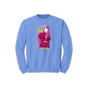 Colección de Anime, sudadera de algodón para mujer, punto de invierno 100%, cuello redondo, serigrafía, estampado frontal, bolsillos informales de lana - Product Image 2
