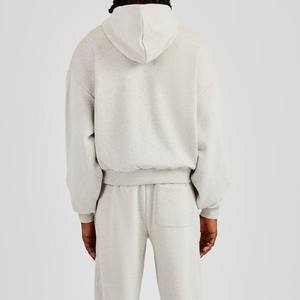 สเวตเตอร์คอกลมของผู้ชายชุดวอร์มโอเวอร์ไซส์สำหรับออกกำลังกายแบบเรียบๆ2025ออกแบบได้ตามต้องการ - Product Image 6