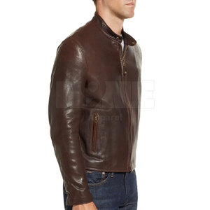 OEM Service Men's <b>Winter</b> <b>Leather</b> <b>Jackets</b>-Windproof Casual Design with Custom Colors & Logo and Low MOQ - Product Image 3
