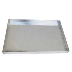 Bandeja de servicio de diseño de metal de aluminio Decoración caliente Forma redonda de plata y tamaño personalizado Precio barato Color natural mejor diseño - Product Image 4