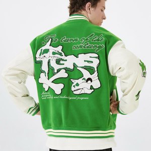 Chaqueta de béisbol de manga larga para hombre, chaqueta deportiva de Chenille con Logo bordado, ropa para el trabajo, escuela, Letterman, nuevo diseño - Product Image 6