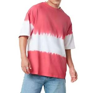 <b>Paint</b> Print Drop Shoulder oversized Vintage Tee Shirts Custom Logo Design Tie Dye Baggy T Shirt - Product Image 3