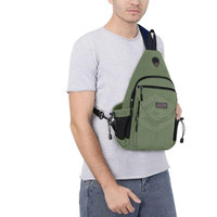 Bolso Bandolera Clásico de Nailon Ligero, Diseño a Rayas, Estilo Minimalista, Correa Ajustable, Opciones Personalizables