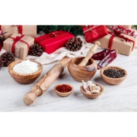 Ensemble de rouleaux à pâtisserie écologiques ArtisRaw en bois d'olivier tunisien, fabriqué en Tunisie, modèle UG010