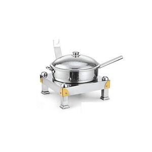 Heavy Food Container Large Space Food Container Multi Specification Unique Hammered Dishes Dinnerware Copper Chafing Dish - Product Image 5