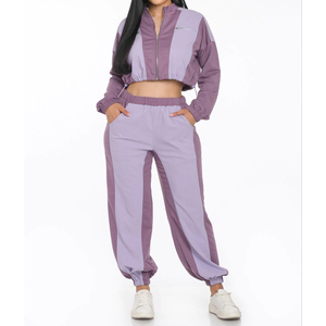 Nouvel arrivage de vêtements d'hiver 100% coton de haute qualité pour femmes, ensembles décontractés courts, pantalon cargo vintage de haute qualité - Product Image 1