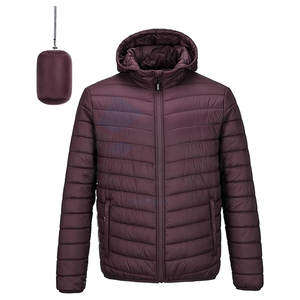 Abrigo acolchado con capucha para hombre para todas las estaciones, chaqueta cálida y ligera con aislamiento, viajes en la nieve, senderismo, OEM/ODM, chaqueta personalizada al por mayor - Product Image 1