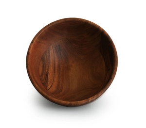 ชามสลัดเสิร์ฟพร้อมที่เซิร์ฟเวอร์สลัดชามเสิร์ฟทรงกลมทำจากไม้มะม่วงสำหรับสลัดผลไม้พาสต้าหรือป๊อปคอร์น - Product Image 3