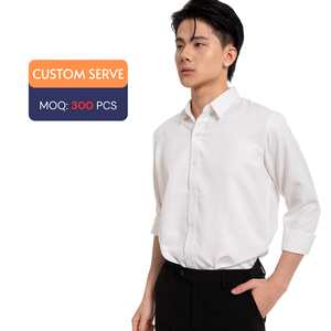 Camisas informales de poliéster/algodón antiarrugas personalizadas a precios competitivos Servicios de procesamiento de ropa ODM de Vietnam disponibles - Product Image 2
