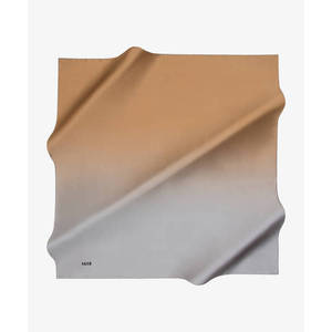 Beige Silk Gradient <b>Square</b> <b>Scarf</b> - Product Image 1
