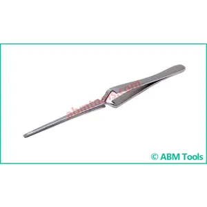 TWEEZER CROSS LOCK (SELF LOCKING TWEEZERS) STRAIGHT BLUNT TIP