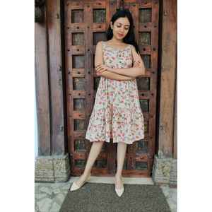 Nouvelle robe midi en coton imprimé 2024 Summer Wear - Product Image 5