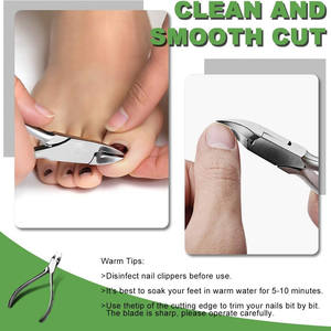 ที่ตัดเล็บเท้าตามหลักสรีรศาสตร์ คุณภาพสูง ผลิตจากสแตนเลส สำหรับตัดเล็บเท้าและเล็บมือ ใช้สำหรับทำเล็บ  รักษาสิ่งแวดล้อม - Product Image 4