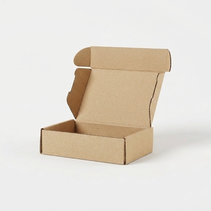 Boîte d'expédition en carton ondulé haut de gamme personnalisée pour le commerce électronique, style RSC, simple paroi, kraft brun avec laminage mat et gaufrage OEM - Product Image 5