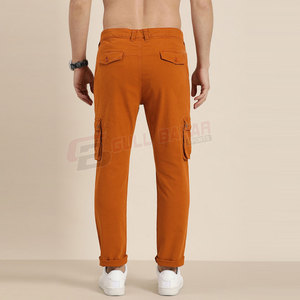 Pantalones Cargo Clásicos para Hombre, Corte Moderno con Bolsillos de Solapa, Ligeros, de Lona, Estilo Casual, Rectos, Cintura Media - Product Image 2