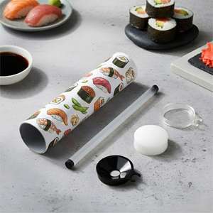 Caja cilíndrica de papel kraft personalizada de grado alimenticio para <span class=keywords><strong>sushi</strong></span> con tubo push-pop, contenedor de salsa y palillos - Product Image 1