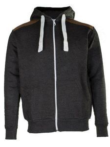 Sudadera con Capucha y Cierre de Cremallera para Hombre, Cuello Alto, Logotipo Personalizado, Transpirable y Resistente al Viento, Poliéster/Algodón - Product Image 5