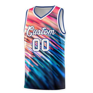 Maillot de basket-ball de couleur personnalisée de haute qualité respirant séchage rapide antibactérien élégant impression numérique 100% Polyester ensemble d'été - Product Image 2