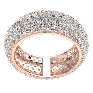 แหวนเพชรแท้1.50CT ความเป็นนิรันดร์แบบคลาสสิกสี FG เทียบกับความบริสุทธิ์14KT ทองสำหรับงานแต่งงานผลิตในอินเดีย - Product Image 5