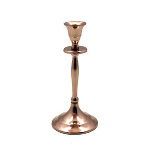 Nouveau Style Antique cuivre fini métal conique bougeoir support en fer pour mariage et noël décoration d'éclairage de table - Product Image 5