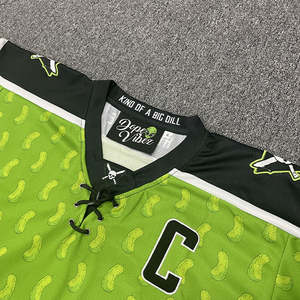 ชุดเสื้อเจอร์ซีย์เล่นฮ็อกกี้น้ำแข็งสำหรับผู้ชายตามสั่ง - Product Image 3