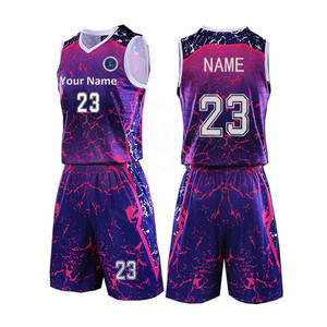 Ropa deportiva de baloncesto de poliéster duradero personalizable, uniforme transpirable y de talla grande, última ropa de equipo para deportes - Product Image 1