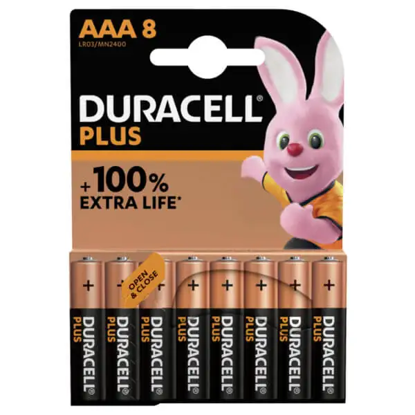 Duracell 100% alkaline battery AAA1.5 V
