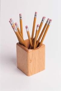 Boîte de rangement de papeterie de bureau en bois pour crayons - Product Image 5