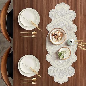 Handmade Decorative Beaded <b>Runner</b> for <b>Dining</b> <b>Table</b> Fancy Placemat for Wedding-<b>Table</b> <b>Runners</b> - Product Image 1