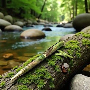 Amethyst Collection 0.7mm Luxury Stabilized <b>Wood</b> <b>Pen</b> with Exquisite Grain Details - Product Image 1