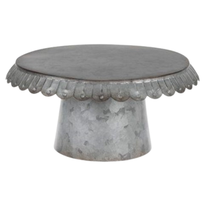 Decorative Galvanized Metal Cake <b>Stand</b> Rounded Top Single Tier <b>Cupcake</b> <b>Stand</b> Tabletop Decorative Tools for Baking Muffins - Product Image 4