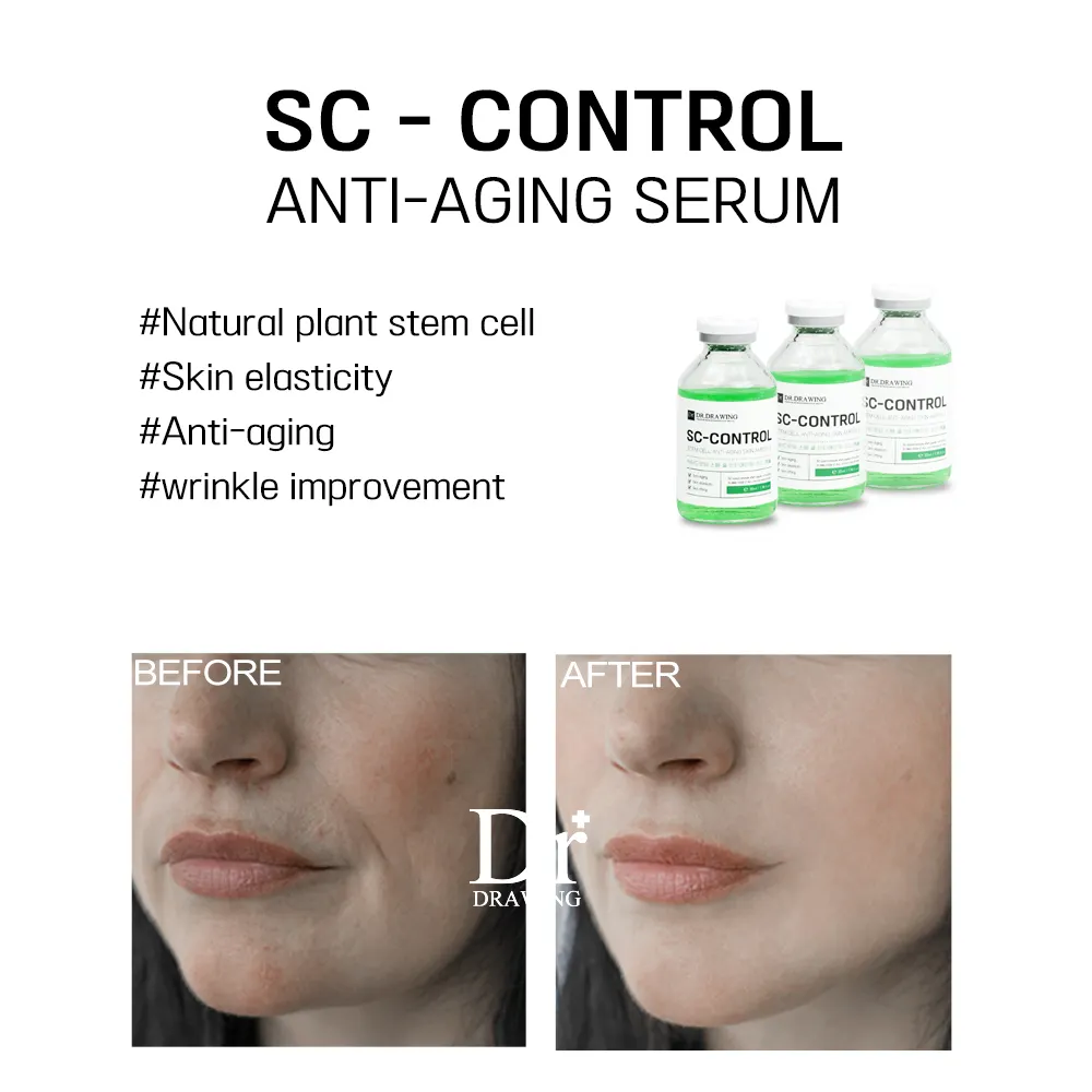Label pribadi serum perawatan kulit vegan Adenosine sel induk Anti Penuaan ampul kulit SC CONTROL pelembap pemulihan antikeriput
