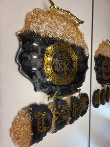 <b>Ramadan</b> <b>Mubarak</b> Special Resin Tray with Elegant Design Perfect for <b>Gifting</b> Home Decor and Festive Iftar Serving From India - Product Image 5