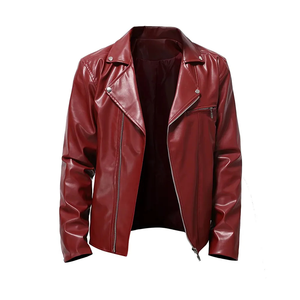 2025 chaquetas de cuero de motociclista de piel de oveja auténtica para hombre de alta calidad personalizadas, chaqueta de invierno de cuero puro - Product Image 1