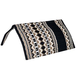 Couverture de selle western en laine pour chevaux logo personnalisé tapis d'équitation cowboy fait main spectacle qualité respirant tack trail ranch doux - Product Image 2