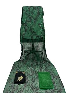 Ensemble de luxe pour femme, moderne et écologique, style somalien d'automne, avec broderies Gogra et Garbasar, manches longues en coton - Product Image 3